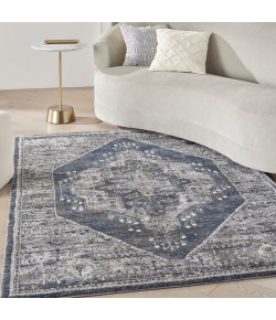 Nourison Ki100 American Manor - Amr02 Blue Area Rug 3 ft. 11 in. X 5 ft. 11 in. Rectangle