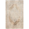 Nourison Astra Machine Washable Beige ASW13 3 ft. 3 in. X 5 ft. Rectangle Rug