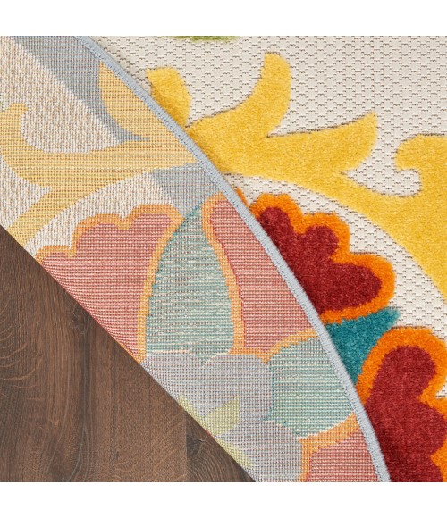 Nourison Aloha Area Rug ALH17-Ivory/Multi