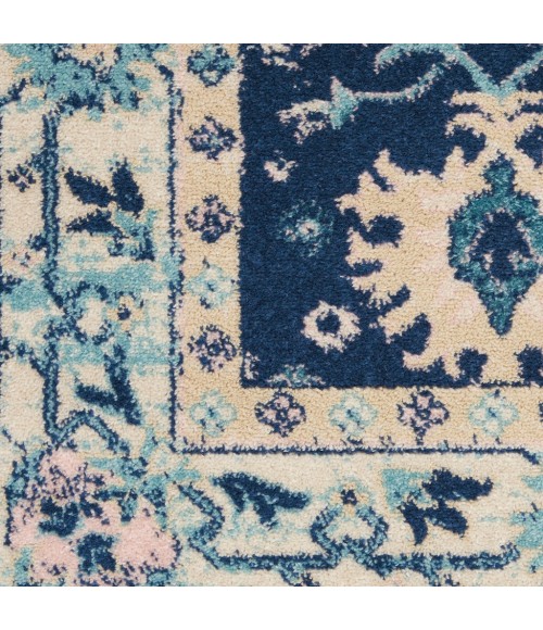 Nourison Tranquil Area Rug TRA10-Navy/Ivory