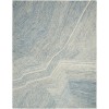 DKNY Pure Angles Ivory Blue ANG01 8 ft. X 10 ft. Rect. Rug