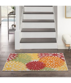 Nourison Aloha - Alh05 Red Multicolor Area Rug 3 ft. X 5 ft. Rectangle