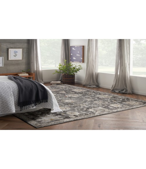 Nourison Oushak Home Charcoal OUS01 8 ft. X 9 ft. 10 in. Rectangle Rug