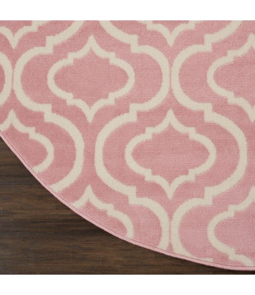 Nourison Jubilant Round Area Rug JUB19-Pink