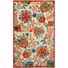 Nourison Aloha Red Multicolor ALH17 3 ft. 6 in. X 5 ft. 6 in. Rectangle Rug