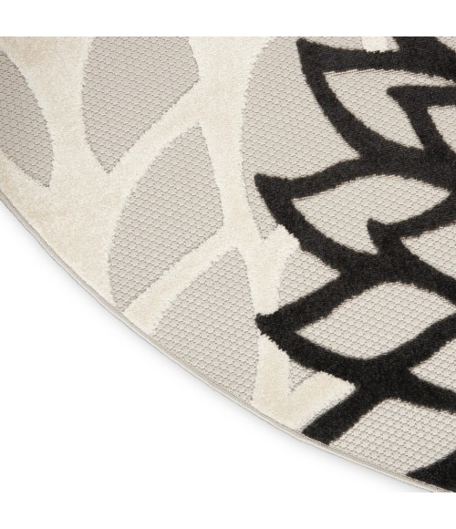 Nourison Aloha Area Rug ALH05-Black White