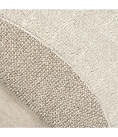 Nourison Serenity Home Ivory SRH05 8 ft. X Round Rug
