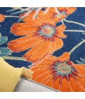 Nourison Allur Area Rug ALR06-Navy Multicolor