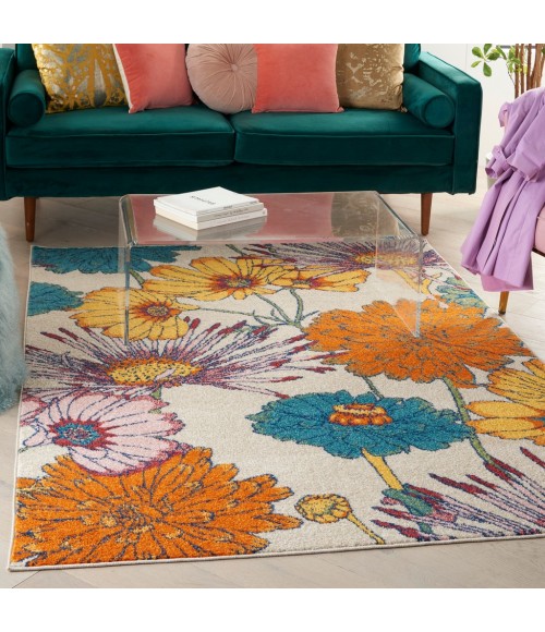 Nourison Allur Area Rug ALR06-Ivory Multicolor
