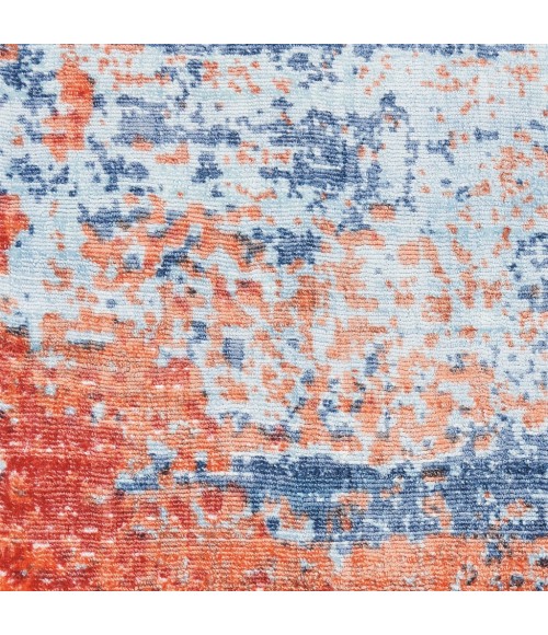 Nourison SAFARI DREAMS Area Rug kathy ireland Home Safari Dreams Area Rug KI374-Blue/Brick