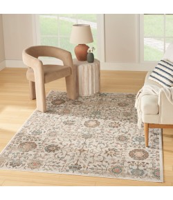 Nourison Home Washable Decor Beige WSD14 6 ft. 7 in. X 9 ft. Rectangle Rug
