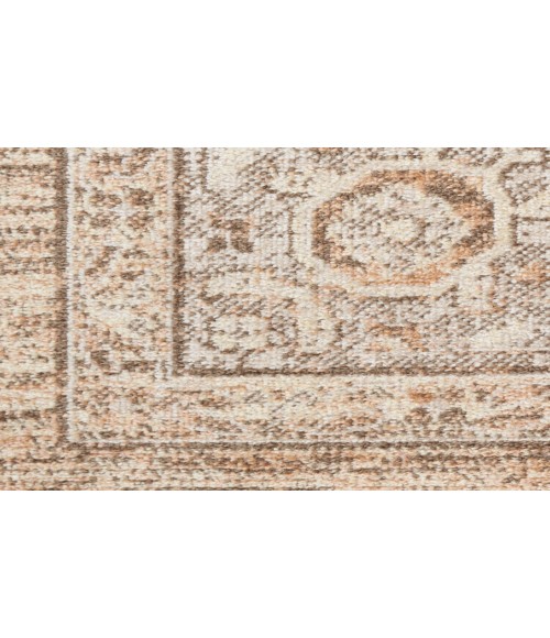 Nourison Astra Machine Washable Beige ASW13 6 ft. 7 in. X 9 ft. Rectangle Rug