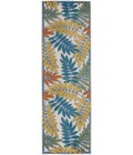 Nourison Aloha Area Rug ALH18 Ivory/Multi 2' x 6'