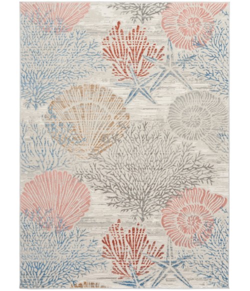 Nourison Seaside Multicolor SDS04 6 ft. X 9 ft. Rect. Rug
