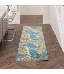 Nourison Aloha - Alh18 Ivory Multicolor Area Rug 2 ft. 3 in. X 8 ft. Runner