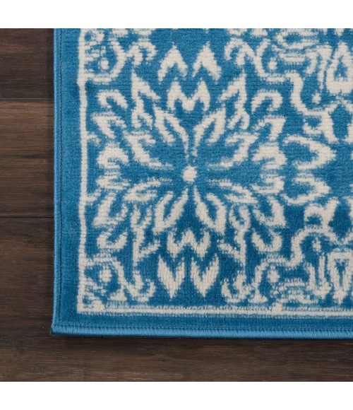 Nourison Jubilant Runner Area Rug JUB06-Ivory/Blue