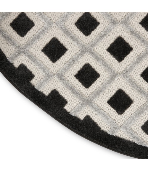 Nourison Aloha Area Rug ALH26-Black White