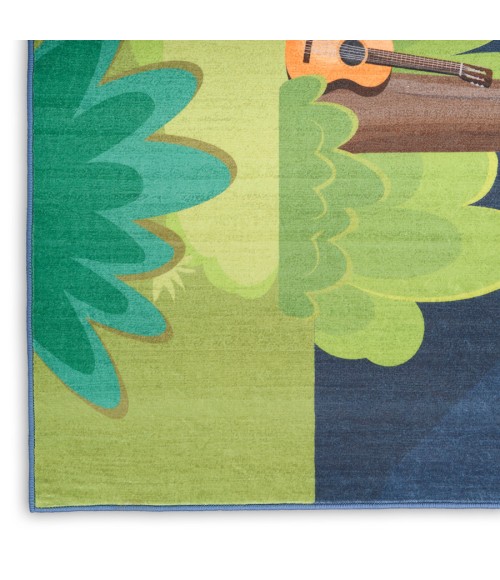 Nourison Home Imagination Navy Multicolor Rug IMA13 5 ft. X 7 ft. Rectangle - Rugs Town Nourison Home Imagination Navy Multicolor IMA13 5 ft. X 7 ft. Rectangle Rug