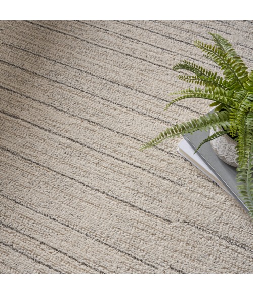 Nourison Santa Cruz Ivory Grey SCZ02 5 ft. 3 in. X 7 ft. 3 in. Rect. Rug