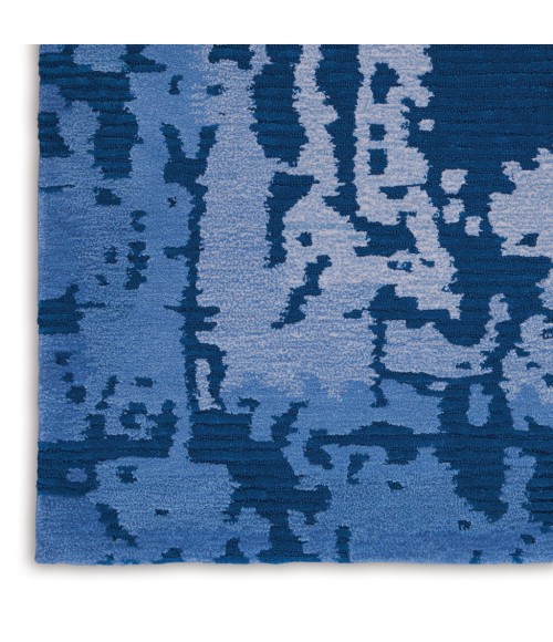 Nourison Symmetry Area Rug SMM02-Navy Blue