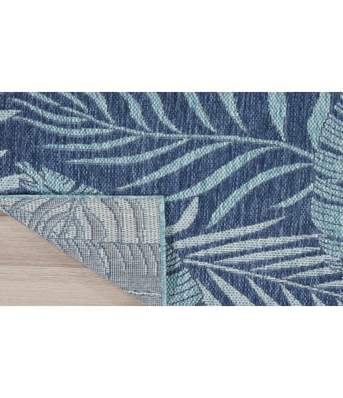 Nourison Garden Oasis Navy GOA02 4 ft. X 6 ft. Rectangle Rug