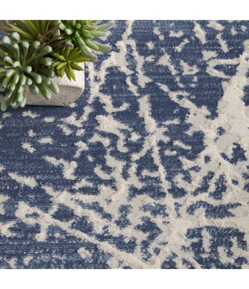 Nourison Splendid Navy Ivory SLD02 7 ft. 10 in. X 9 ft. 10 in. Rect. Rug