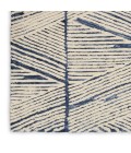 Nourison Vail White Blue VAI01 3 ft. 9 in. X 5 ft. 9 in. Rect. Rug