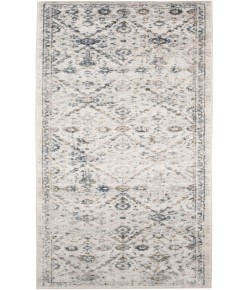 Nourison Astra Machine Washable Ivory Blue ASW16 2 ft. 2 in. X 8 ft. Rectangle Rug