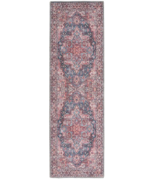 Nicole Curtis Machine Washable Series 1 Area Rug SR101 Multicolor 7' Runner