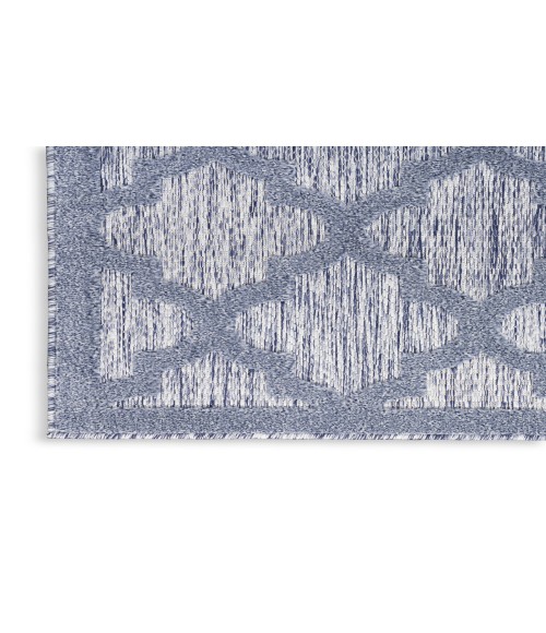 Nourison Easy Care Denim Blue NES01 2 ft. X 6 ft. Rectangle Rug