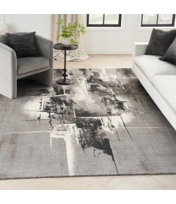 Nourison Home Twilight TWI30 Grey/Ivory/Black 7 ft. 9 in. X 9 ft. 9 in. Area Rug