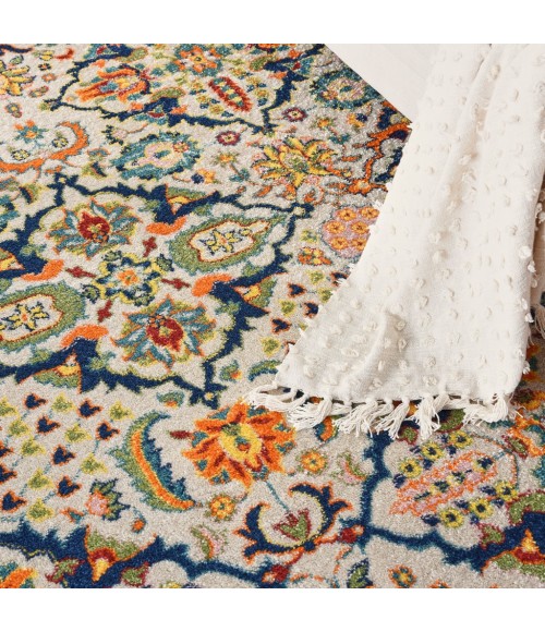 Nourison Allur Area Rug ALR03-Ivory Multicolor
