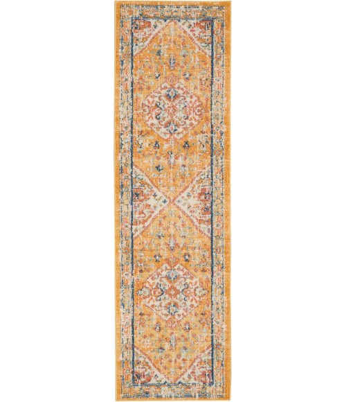 Nourison Passion Runner Area Rug PSN23-Ivory/Yellow