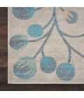 Nourison TRANQUIL Area Rug Nourison Tranquil Area Rug TRA03-Ivory/Turquoise