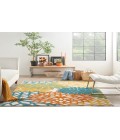 Nourison Aloha Turquoise Multicolor ALH05 3 ft. 6 in. X 5 ft. 6 in. Rectangle Rug