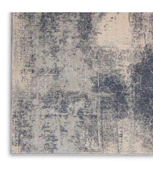 Nourison Rustic Textures Area Rug RUS02-Blue/Ivory