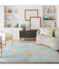 Prismatic Area Rug Nourison Prismatic Area Rug PRS26 Seafoam Gold 8'6" x 11'6"