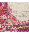 Passion Area Rug Nourison Passion Area Rug PSN03 Ivory/Fuchsia 12' x 15'