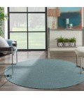 Nourison Positano Round Area Rug POS01-Aqua
