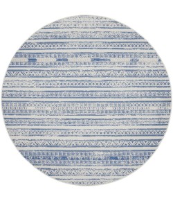 Nourison Whimsicle - Whs16 Ivory Blue Area Rug 8 ft. X Round