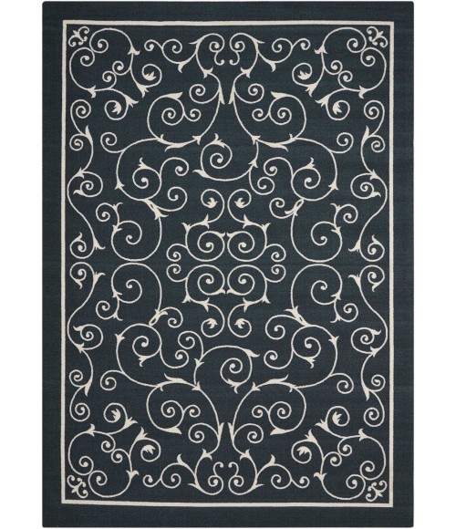 Nourison Home & Garden Area Rug RS019-Black