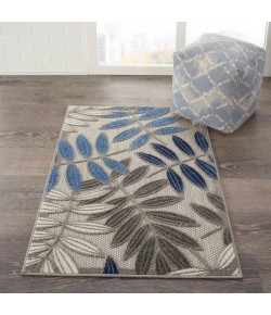 Nourison Aloha - Alh18 Grey Blue Area Rug 2 ft. 8 X 4 ft. Rectangle