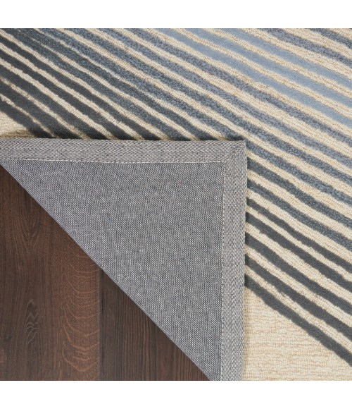 Nourison Symmetry Area Rug SMM06-Ivory/Grey