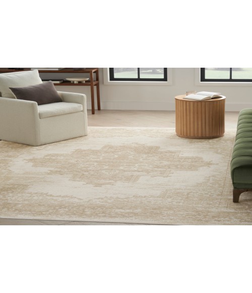 Nourison Grafix Ivory Beige GRF14 7 ft. 10 in. X 9 ft. 10 in. Rectangle Rug