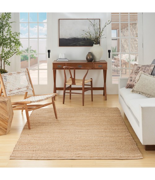Nourison Natural Jute Area Rug NJT01 Bleached