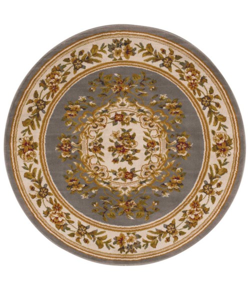 Nourison Paramount Round Area Rug PAR37-Grey/Blue