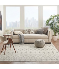 Nourison Home Grafix GRF37 Ivory/Grey 8 ft. 6 in. X 12 ft. Area Rug