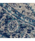 Nourison Tranquil Round Area Rug TRA06-Ivory/Light Blue