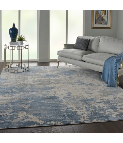 Nourison RUSTIC TEXTURES Area Rug Nourison Rustic Textures Area Rug RUS08-Grey/Blue