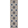 Nourison Home Aloha ALH19 Grey Blue 2 ft. 3 in. X 8 ft. Area Rug